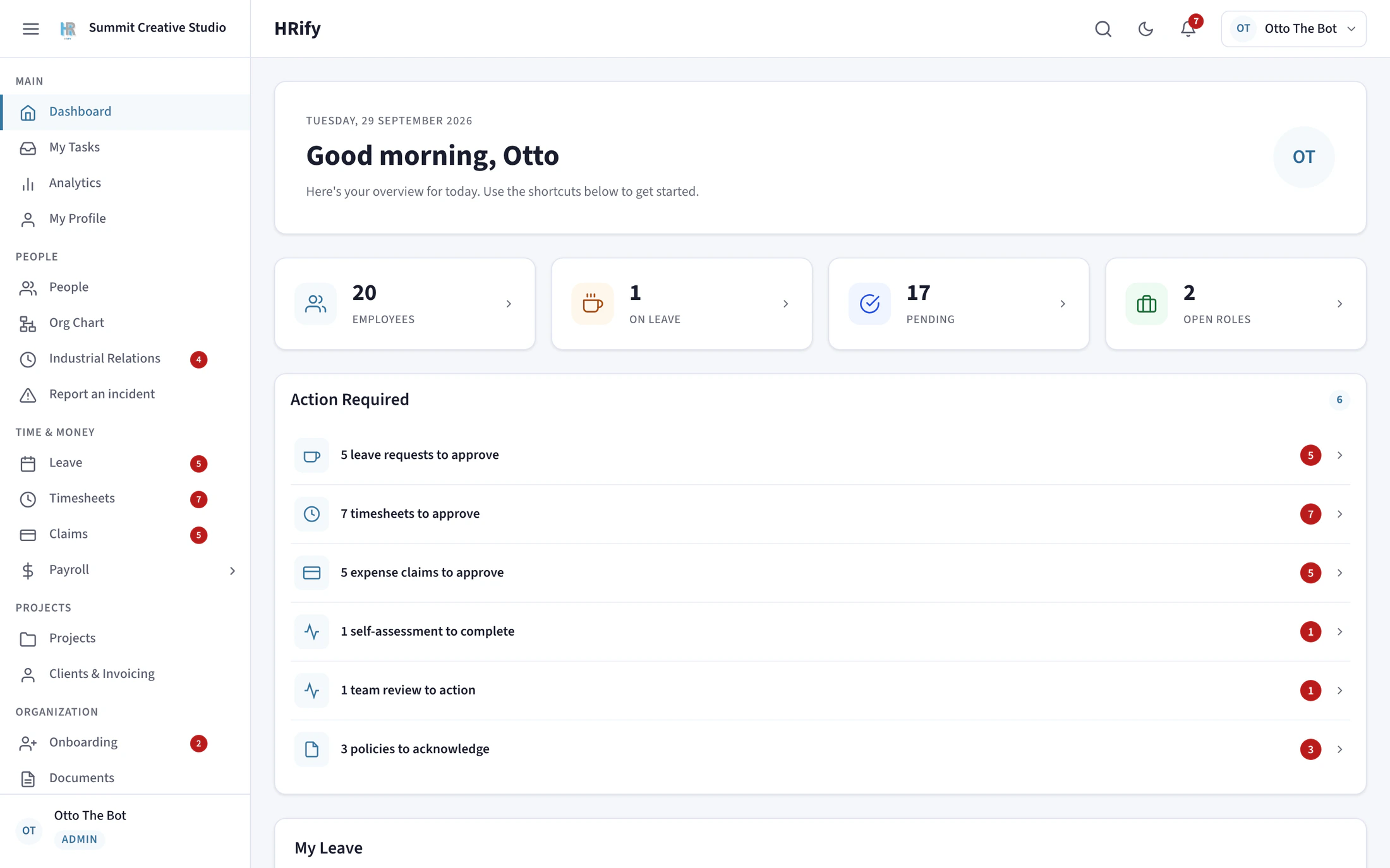 HRify Dashboard